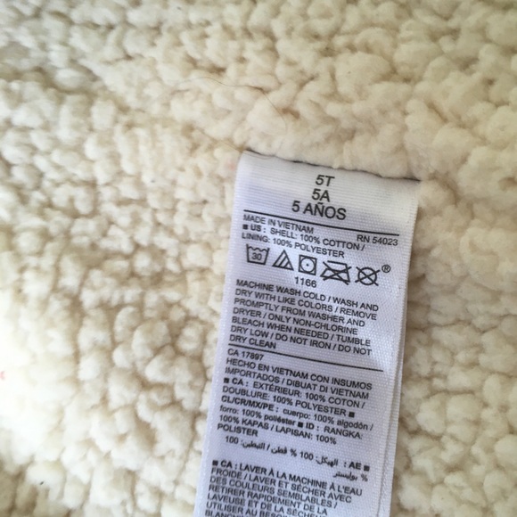 Old Navy Corduroy winter coat 5t - Picture 3 of 4